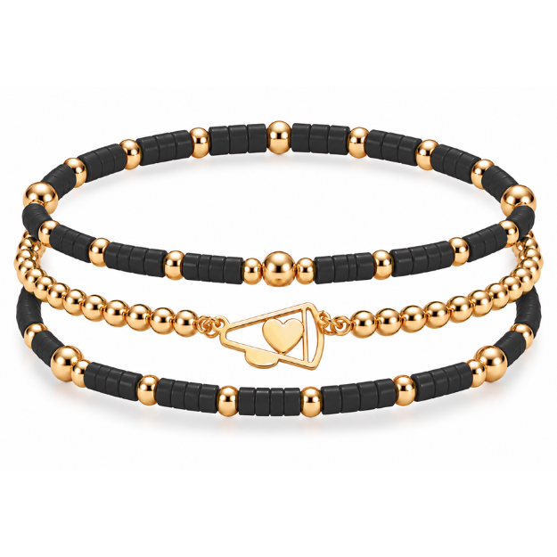 Cheer Megaphone Bracelet Stack