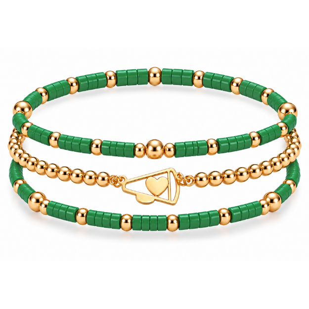 Cheer Megaphone Bracelet Stack