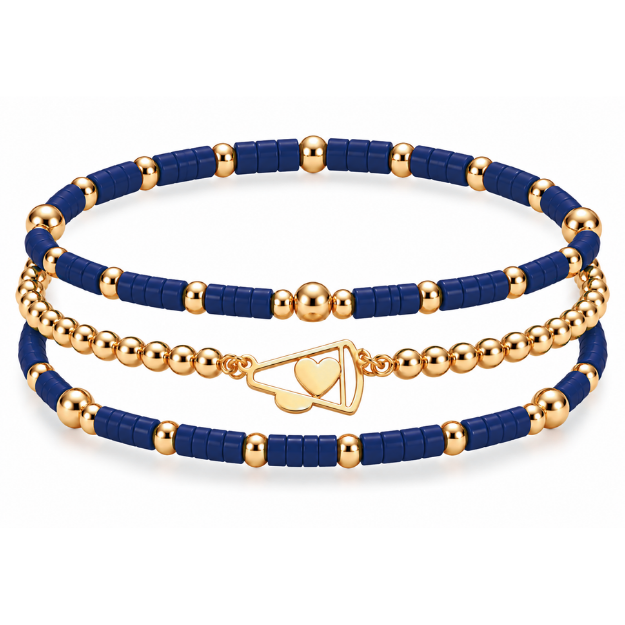 Cheer Megaphone Bracelet Stack