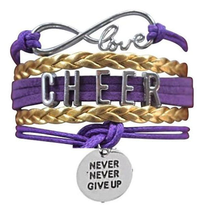 Cheer Bracelet with Inspirational Charms