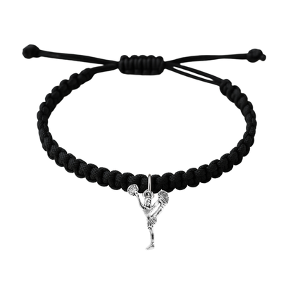 Cheer Adjustable Rope Bracelet - Pick Color & Charm
