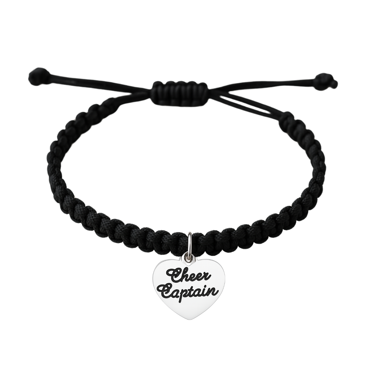 Cheer Adjustable Rope Bracelet - Pick Color & Charm