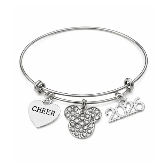 2026 Cheerleading  D2 Summit Charm Bracelet