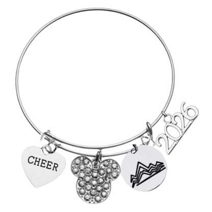 2026 Cheerleading  D2 Summit Charm Bracelet