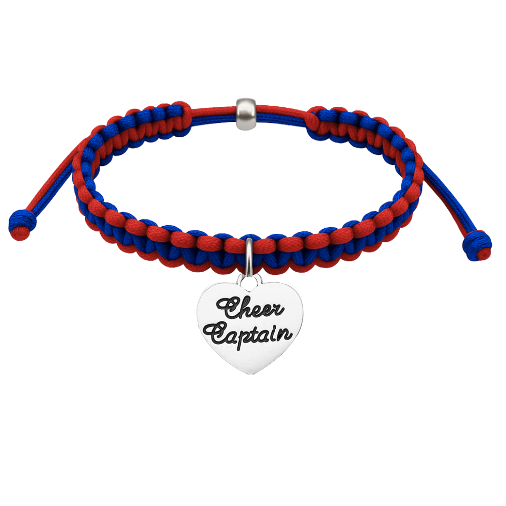 Cheer Captain Multi Colored Rope Bracelet - Pick Colors (