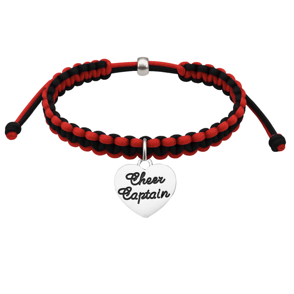 Cheer Captain Multi Colored Rope Bracelet - Pick Colors (