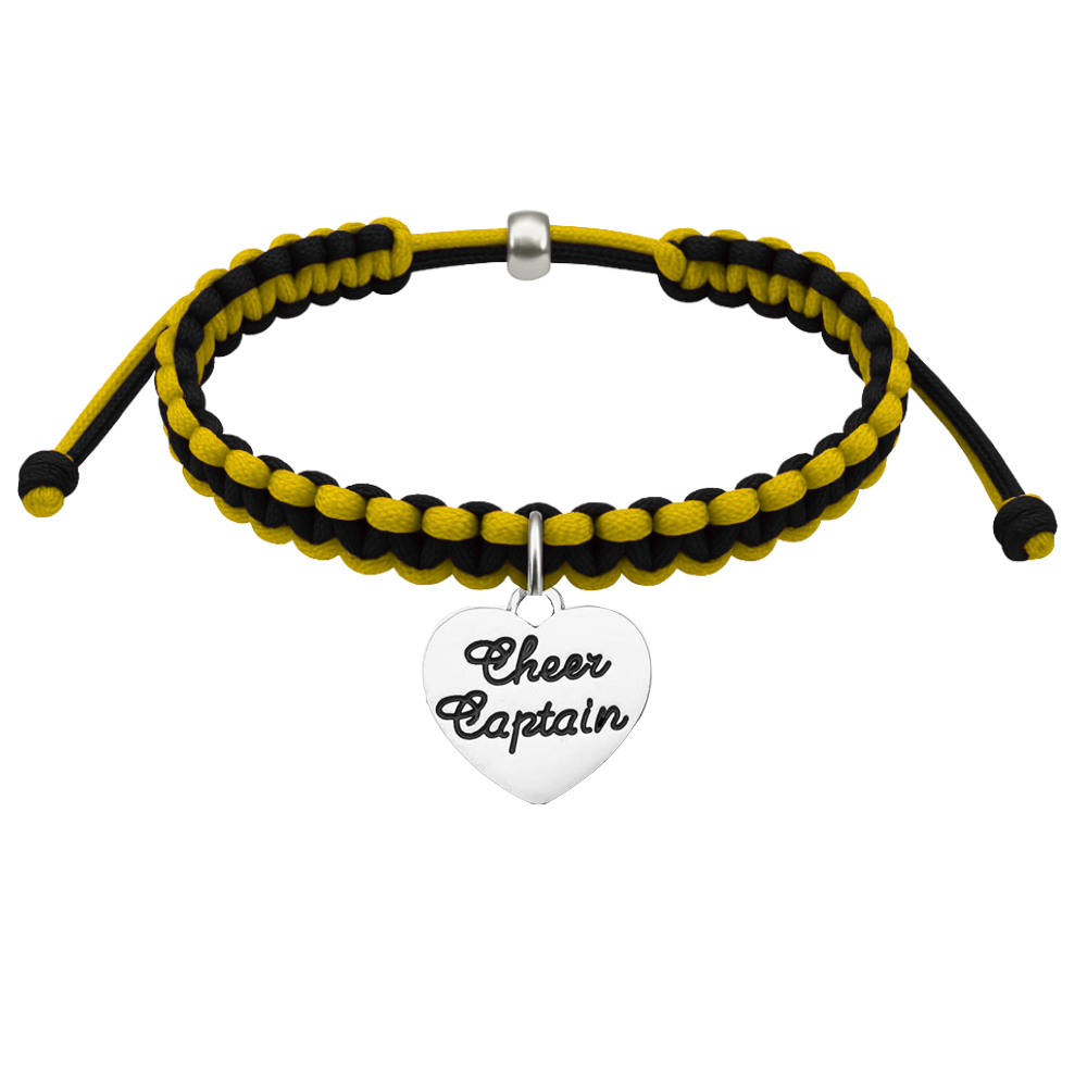 Cheer Captain Multi Colored Rope Bracelet - Pick Colors (
