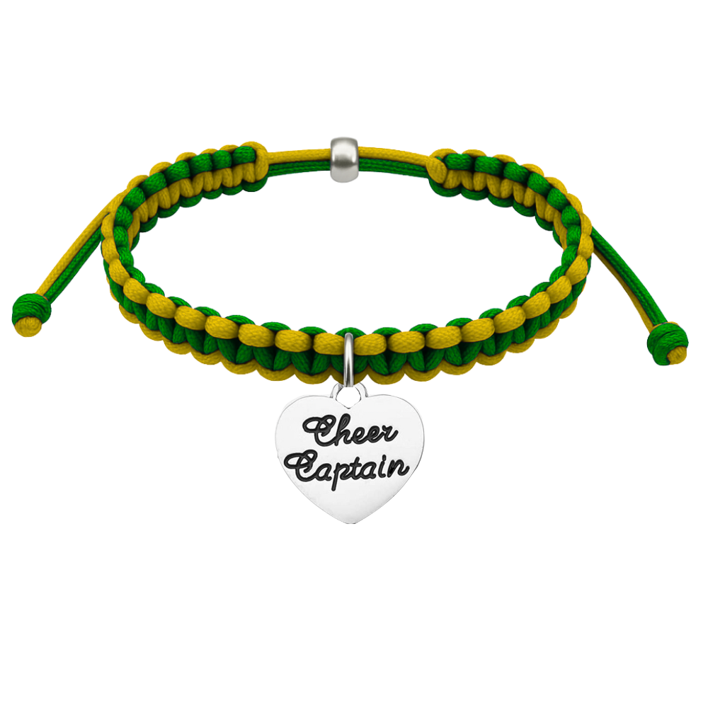 Cheer Captain Multi Colored Rope Bracelet - Pick Colors (