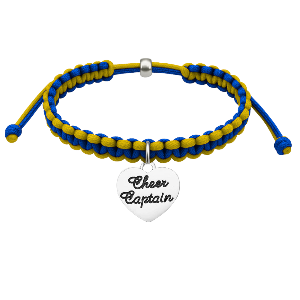 Cheer Captain Multi Colored Rope Bracelet - Pick Colors (