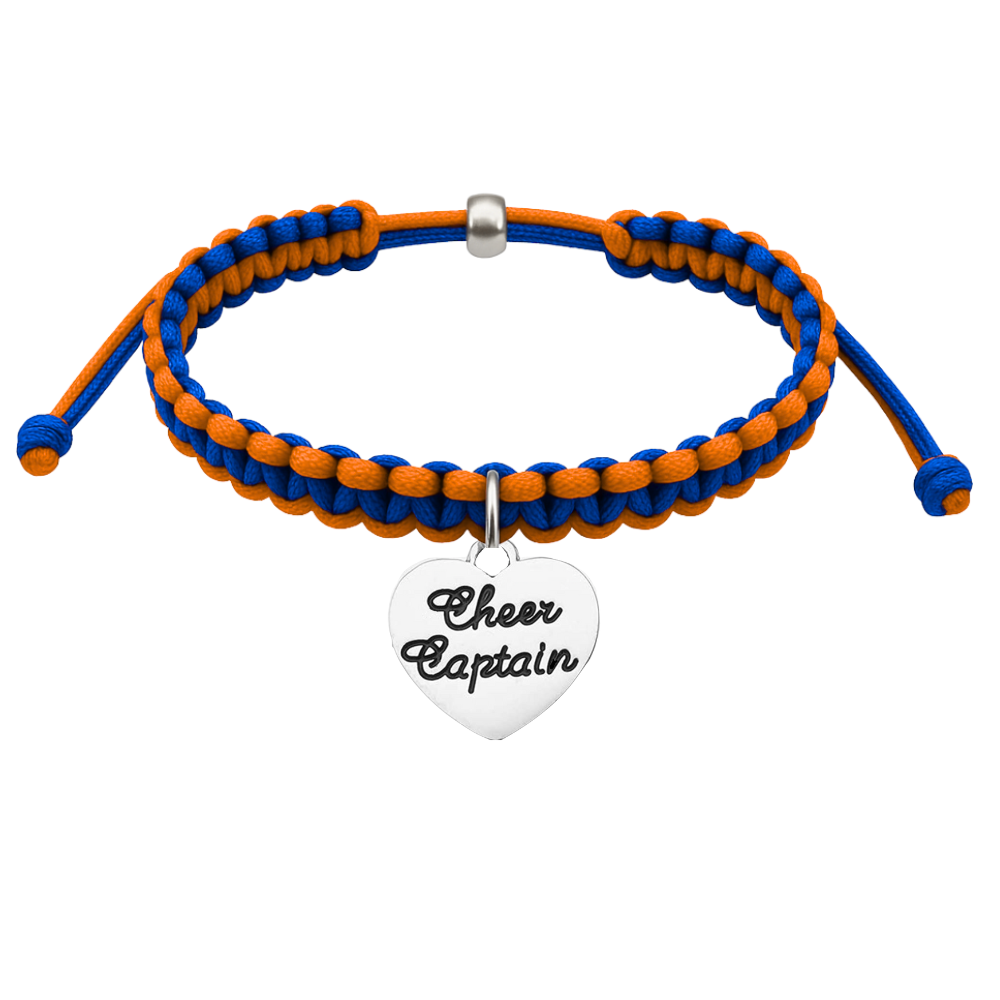 Cheer Captain Multi Colored Rope Bracelet - Pick Colors (