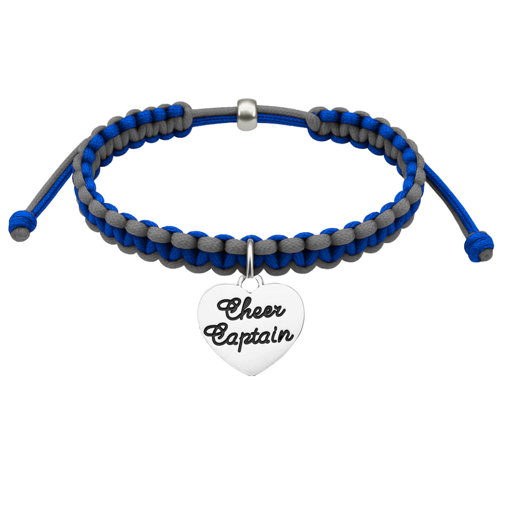 Cheer Captain Multi Colored Rope Bracelet - Pick Colors (