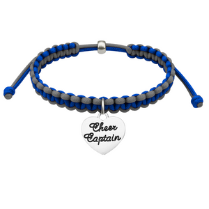 Cheer Captain Multi Colored Rope Bracelet - Pick Colors (