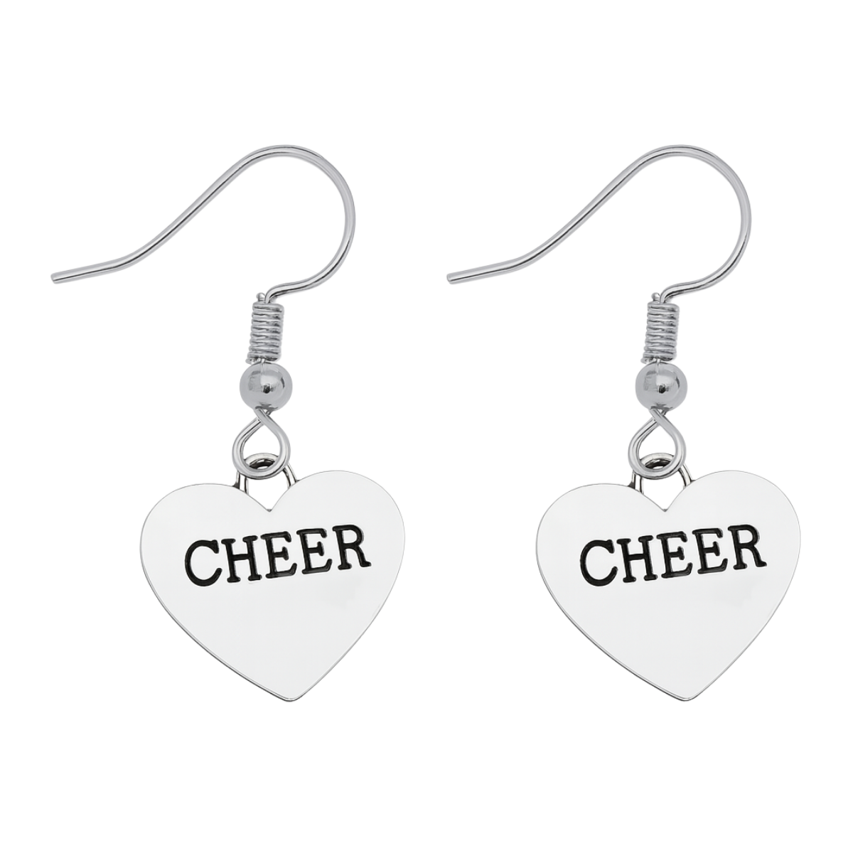 Cheer Heart Charm Earrings