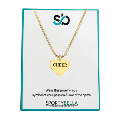 Cheer Heart Necklace - Pick Color