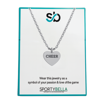 Cheer Heart Necklace - Pick Color