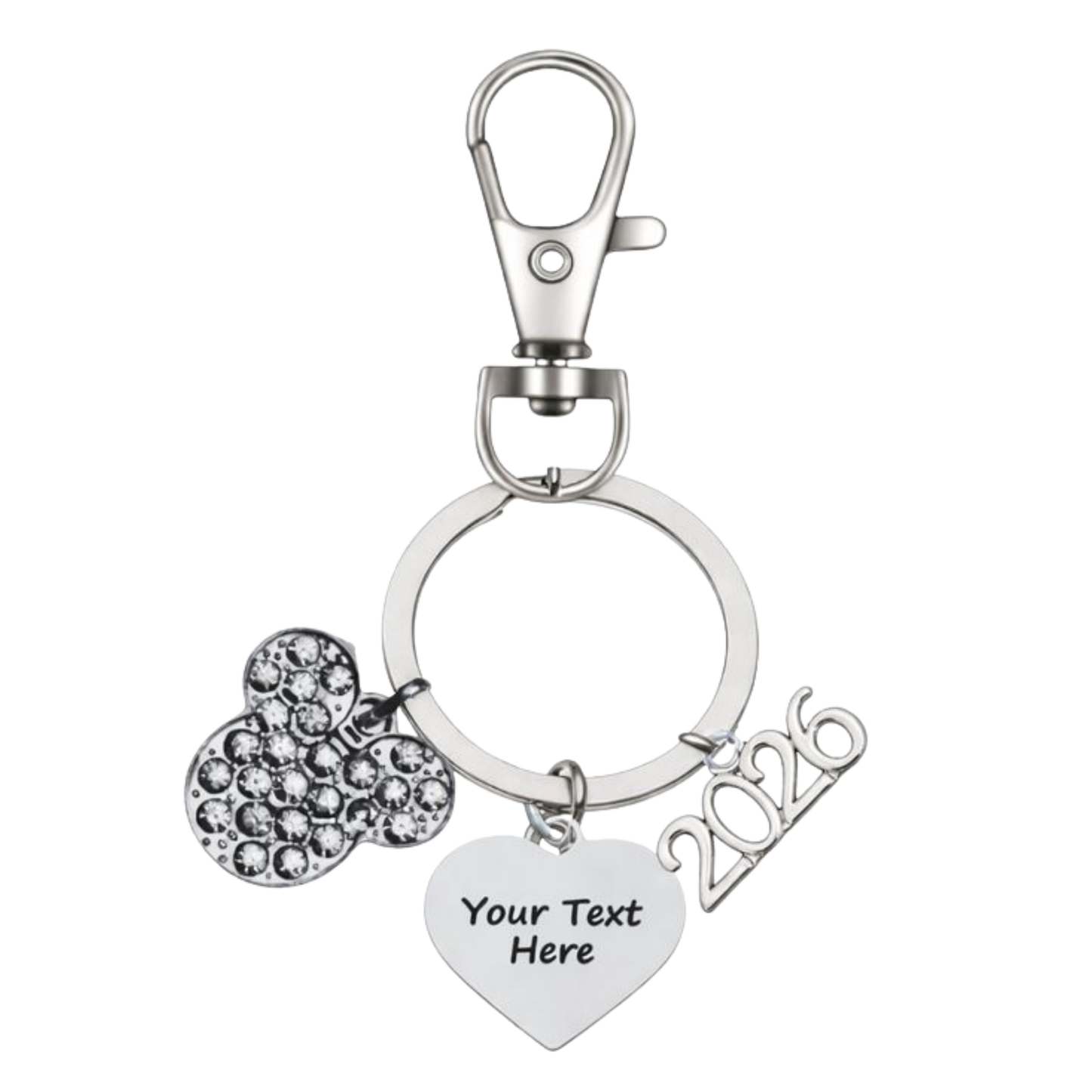 Personalized Cheerleading D2 Summit Worlds Zipper Pull Keychain