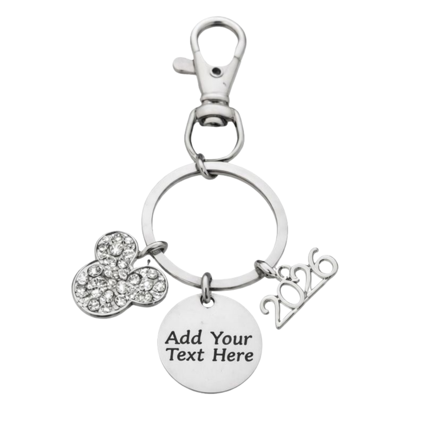 Personalized Cheerleading D2 Summit Worlds Zipper Pull Keychain