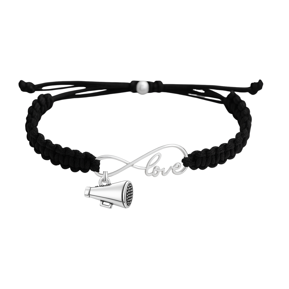 Cheer Love Infinity Rope Bracelet - Pick Color & Charm