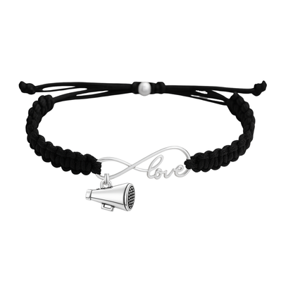 Cheer Love Infinity Rope Bracelet - Pick Color & Charm