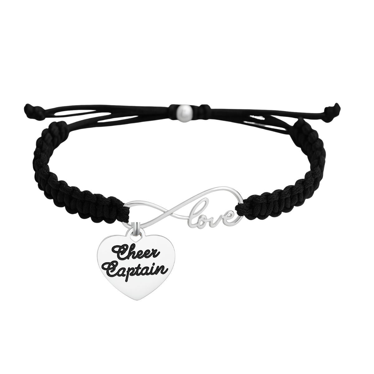Cheer Love Infinity Rope Bracelet - Pick Color & Charm