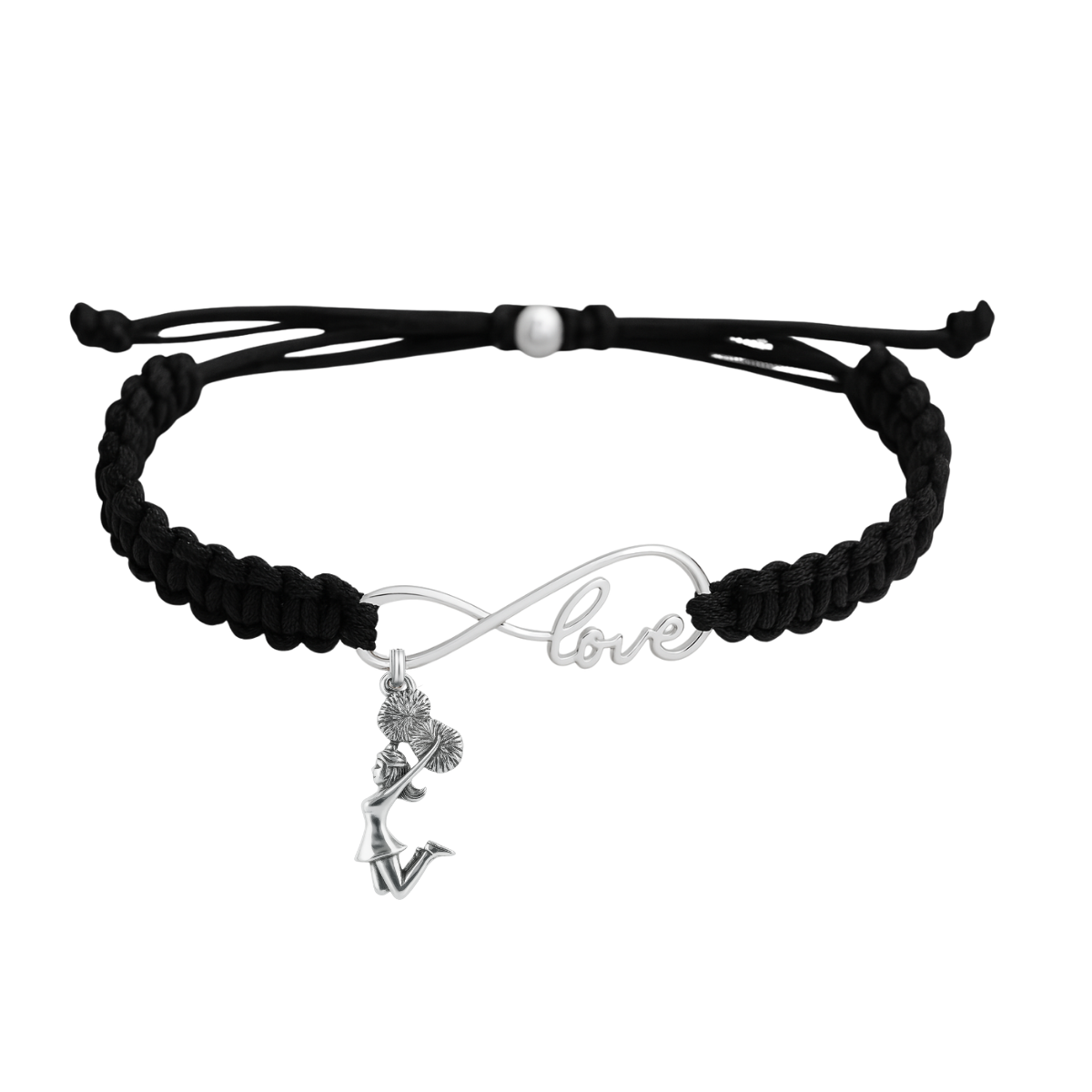 Cheer Love Infinity Rope Bracelet - Pick Color & Charm