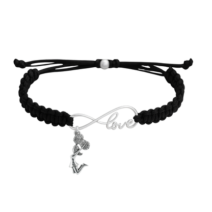 Cheer Love Infinity Rope Bracelet - Pick Color & Charm