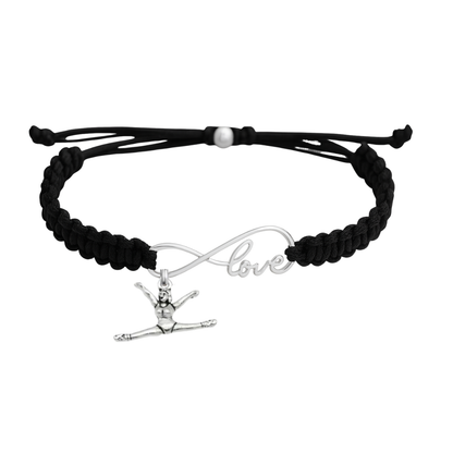 Cheer Love Infinity Rope Bracelet - Pick Color & Charm