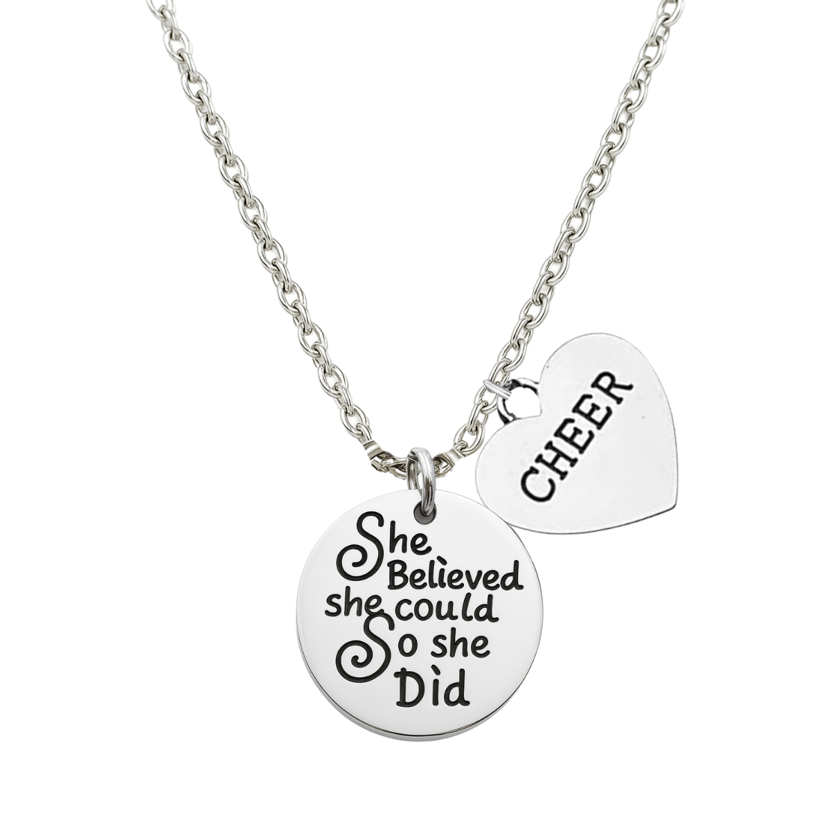 Cheer Necklace- She Believed She Could So She Did