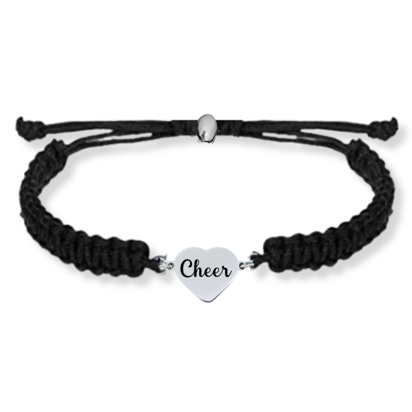 Cheer Heart Adjustable Rope Bracelet- Pick Color