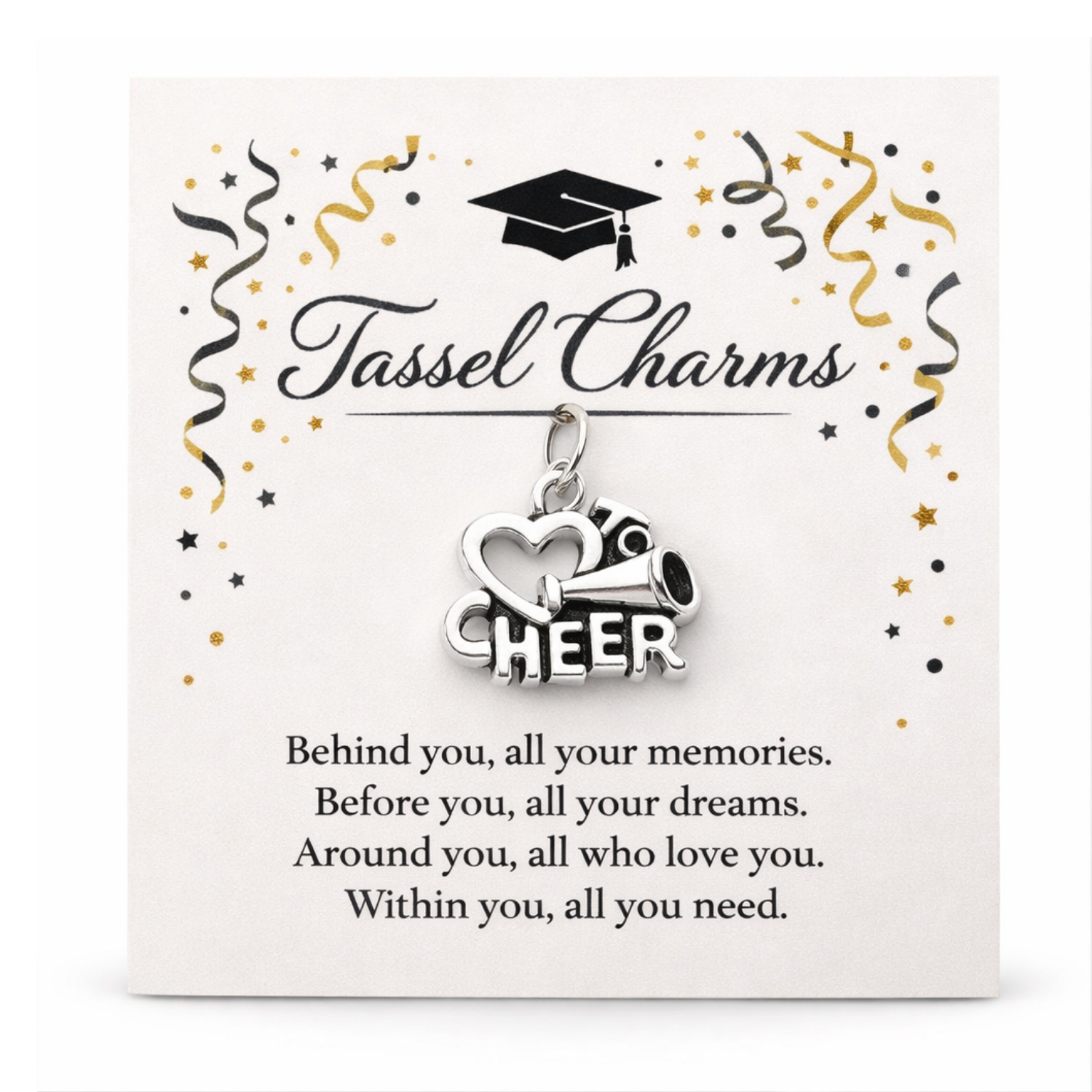 Cheer Graduation Tassel Charm