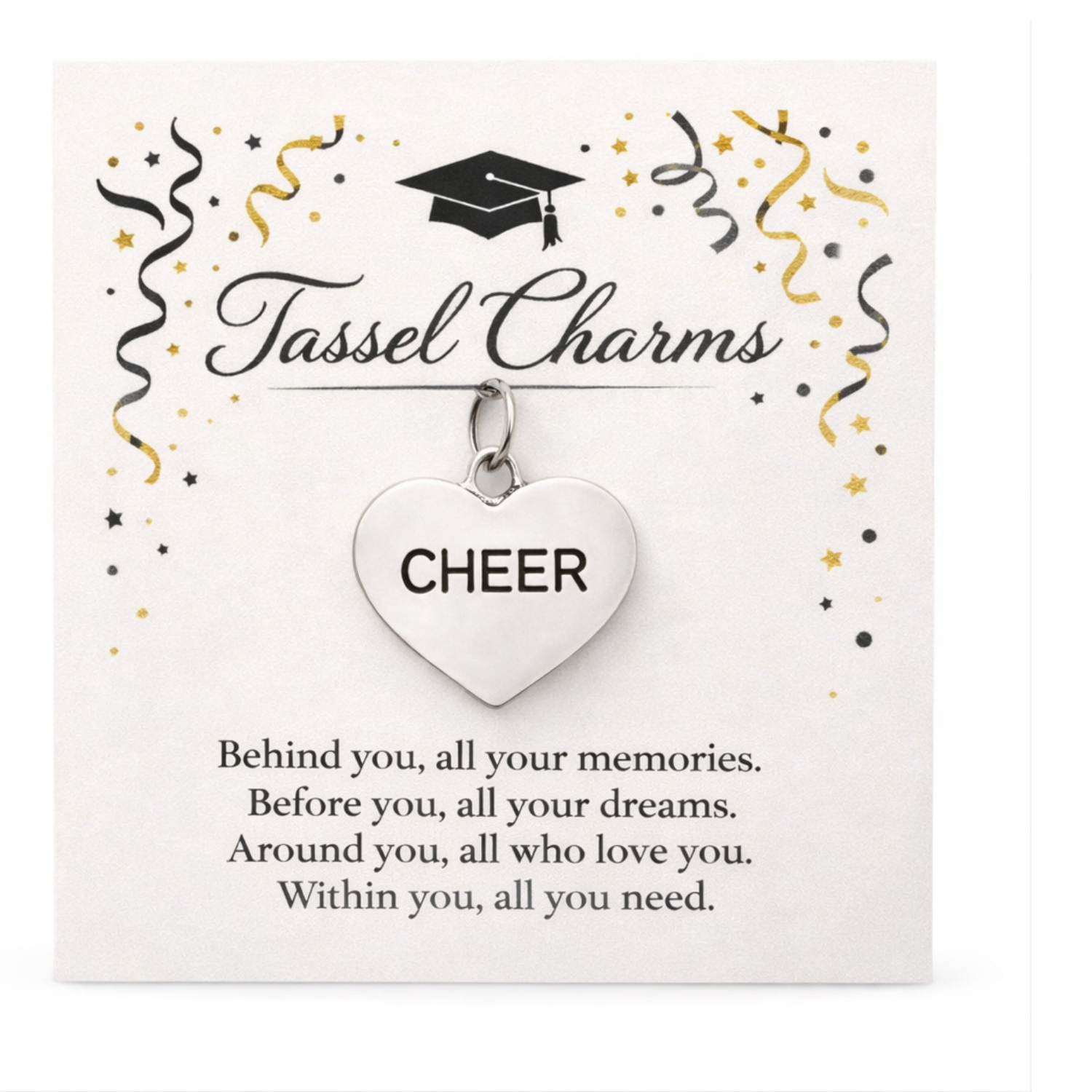 Cheer Graduation Tassel Charm
