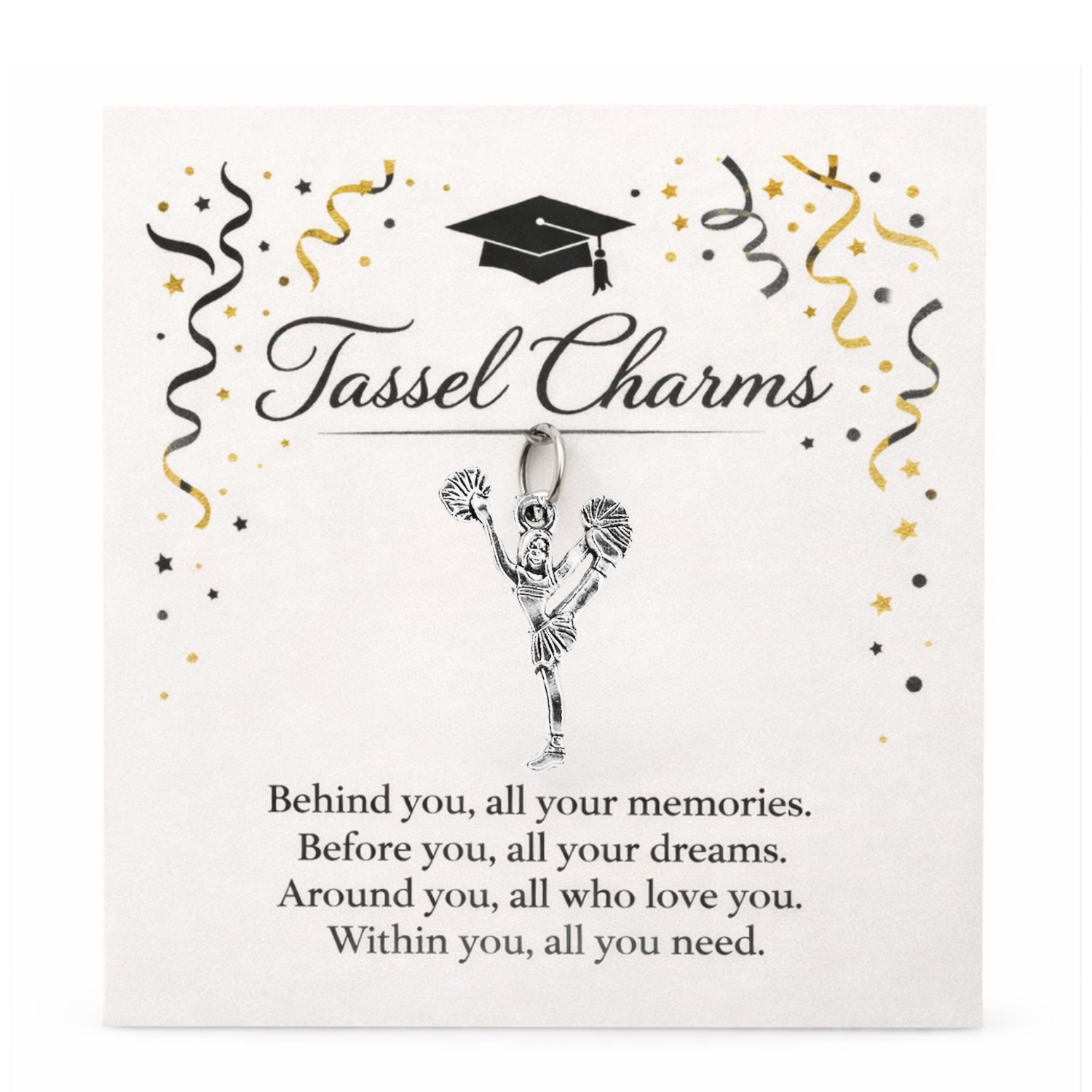Cheer Graduation Tassel Charm