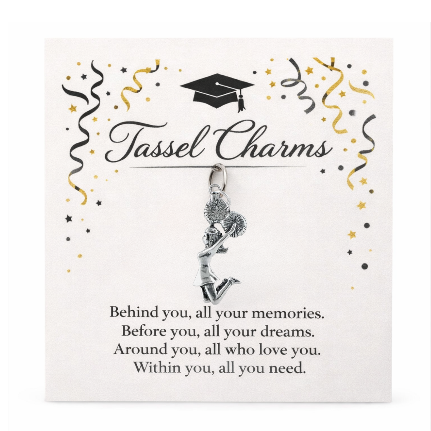 Cheer Graduation Tassel Charm