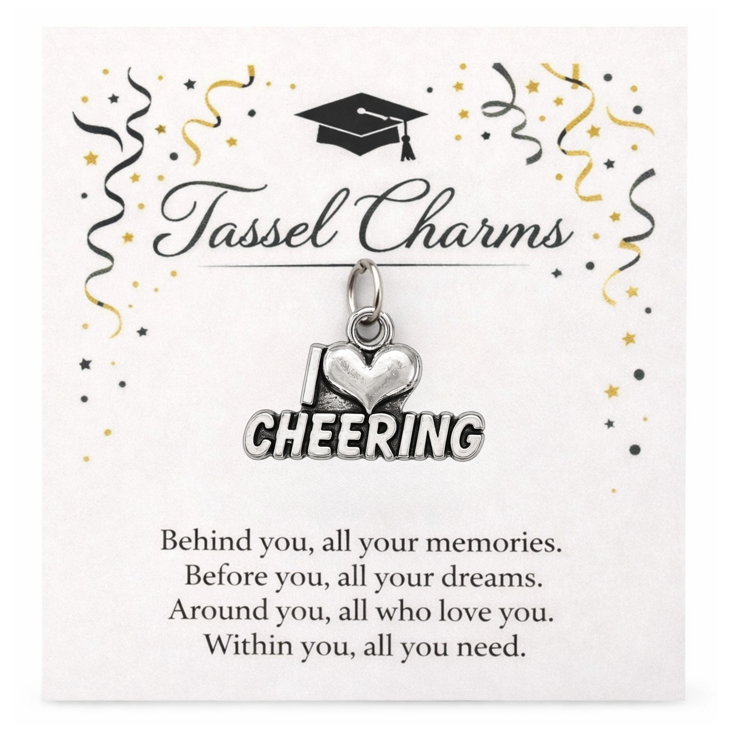 Cheer Graduation Tassel Charm