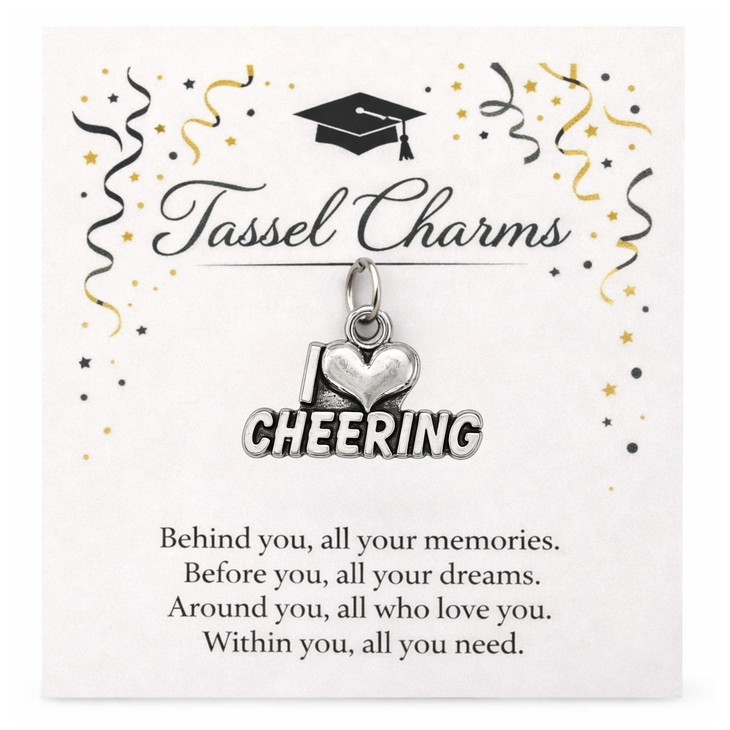 Cheer Graduation Tassel Charm