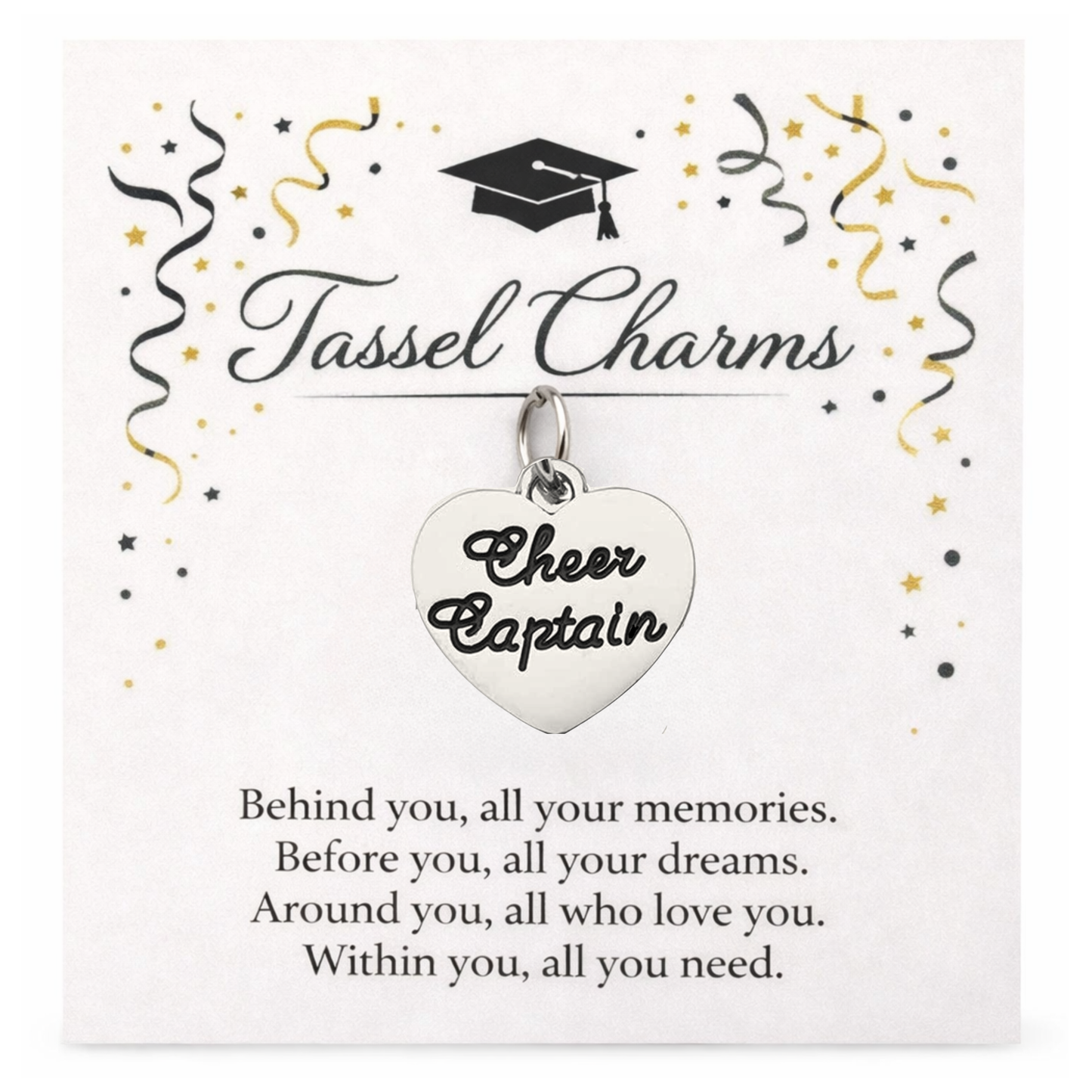 Cheer Graduation Tassel Charm