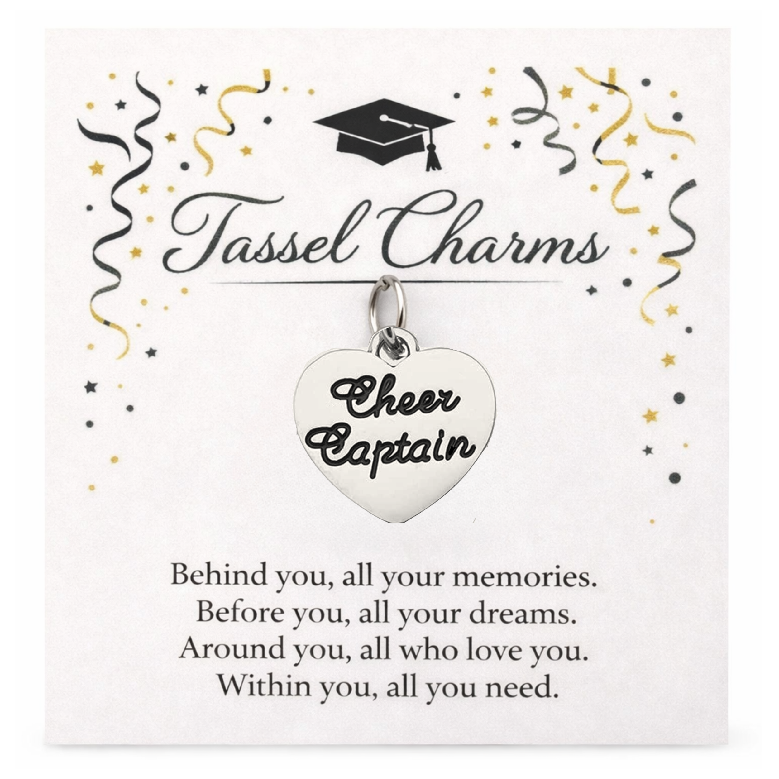 Cheer Graduation Tassel Charm