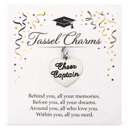Cheer Graduation Tassel Charm