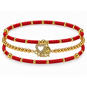 Cheerleader Bracelet Stack