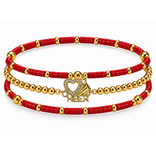 Cheerleader Bracelet Stack
