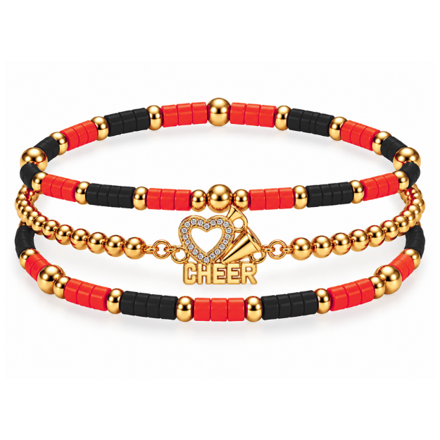 Cheerleader Bracelet Stack
