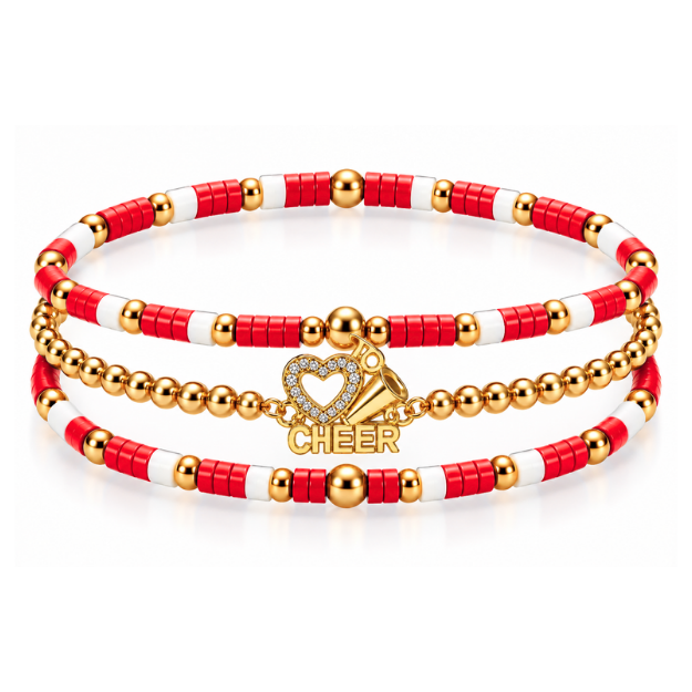 Cheerleader Bracelet Stack
