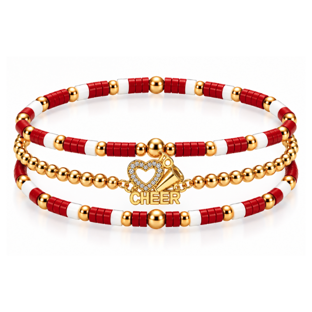 Cheerleader Bracelet Stack