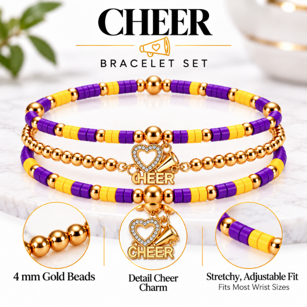 Cheerleader Bracelet Stack