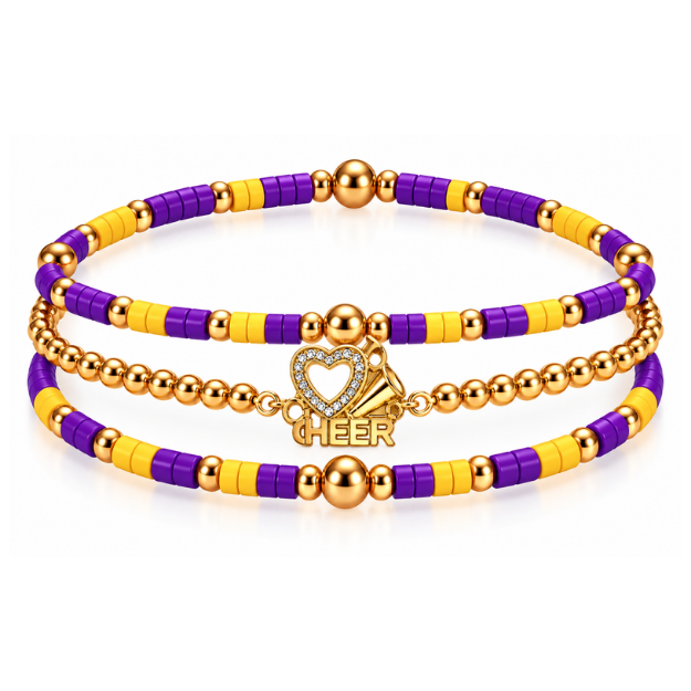 Cheerleader Bracelet Stack