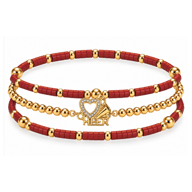 Cheerleader Bracelet Stack