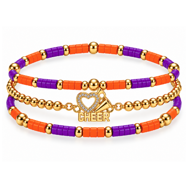 Cheerleader Bracelet Stack