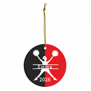 Cheerleader Christmas Ornaments - Holiday Ornaments - Personalized Ornament - Cheerleader Gift - Cheer Gift