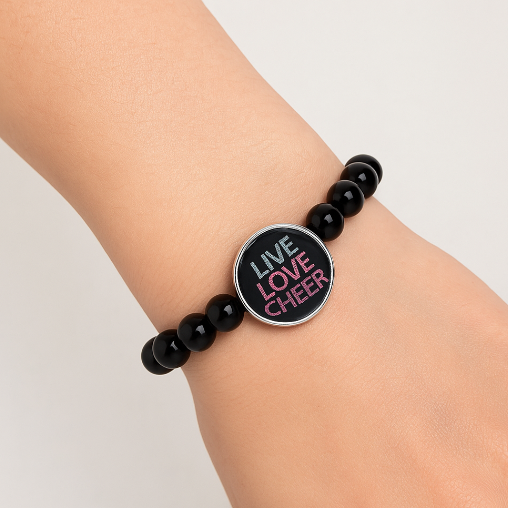 Cheer Interchangeable Snap Charm Bracelet