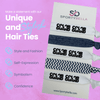 Stylish Color Guard hair ties display with bold lettering, perfect for performers and as color guard gifts.